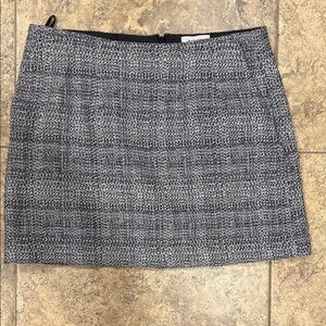 Babaton Black and Gray Mini Skirt